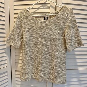 Banana Republic Textured Gray Blouse